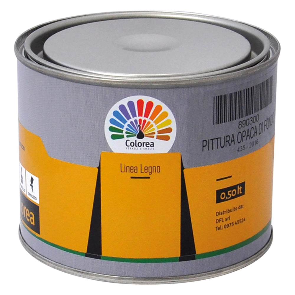 PITTURA OPACA DI FONDO 'COLOREA' Lt. 0,500- 6 pezzi  - COLOREA