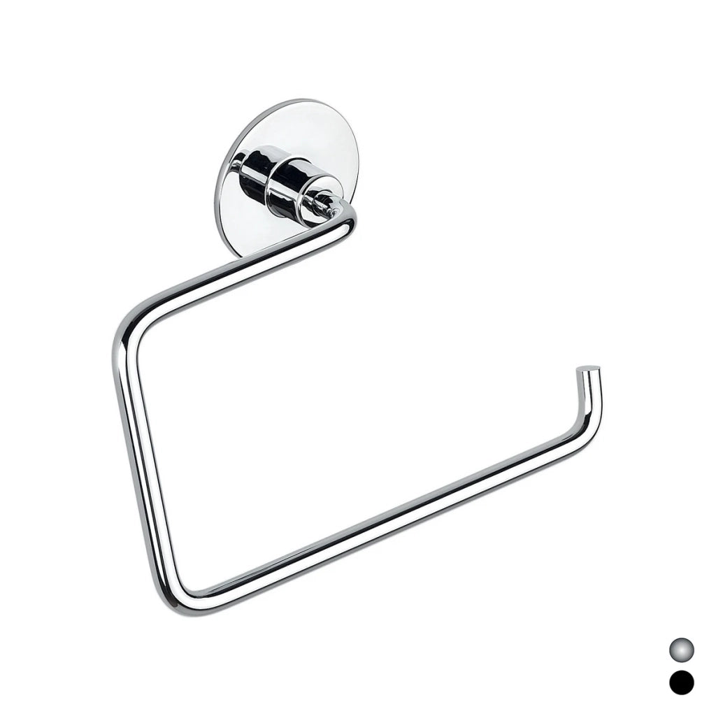 Porta asciugamani ad anello Wind METAF cromo