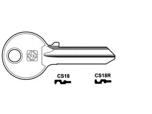 CHIAVI PER CILINDRI CISA 5 SPINE GRANDI- - CS18R SX - 10 pezzi SILCA