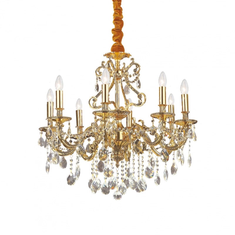 Lampada A Sospensione Gioconda Sp8 Oro Ideal-Lux