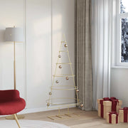 Albero di Natale in metallo con supporto Oro 148 cm 42019154