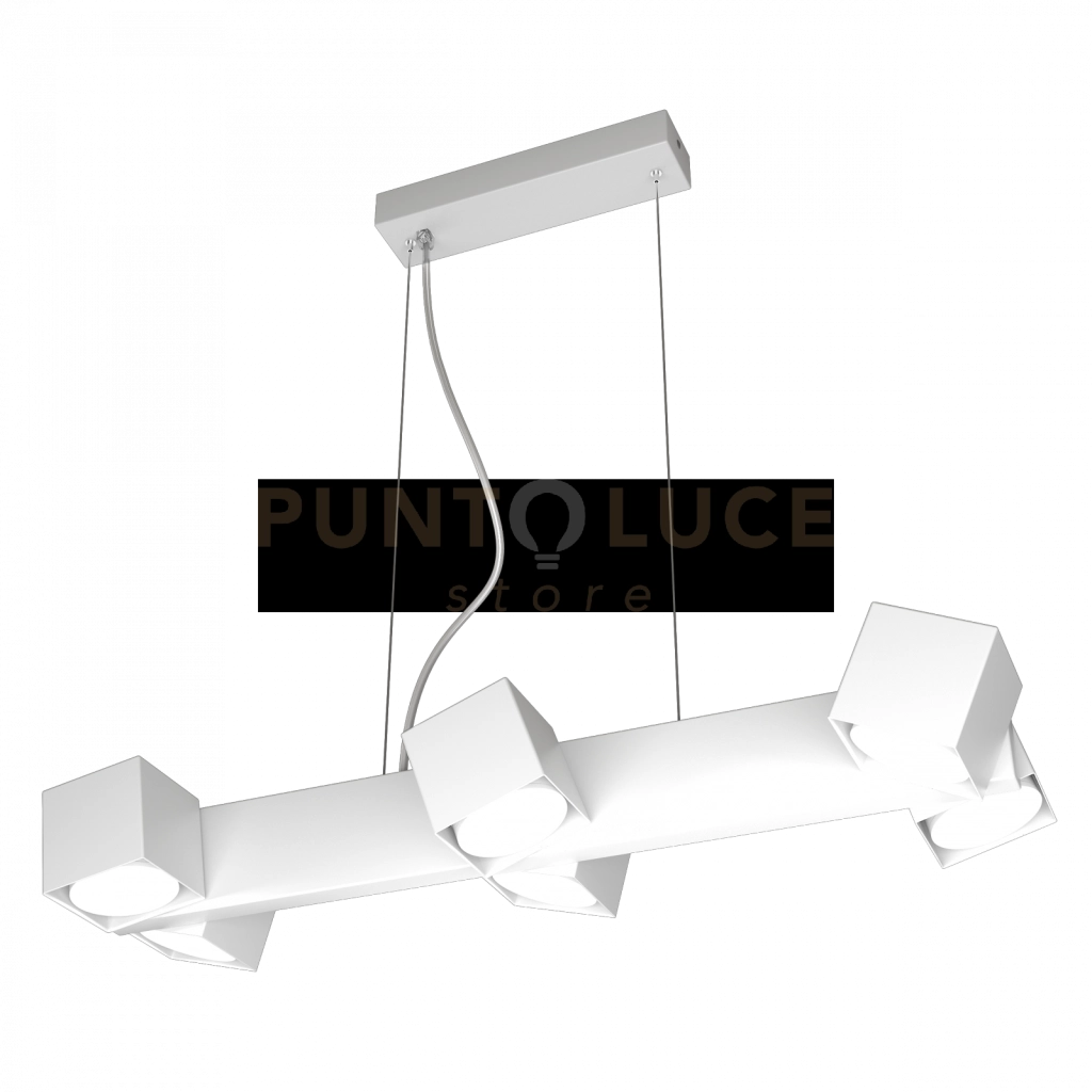 ROTATION SOSPENSIONE 6 LUCI BIANCO 1160-S6-BI