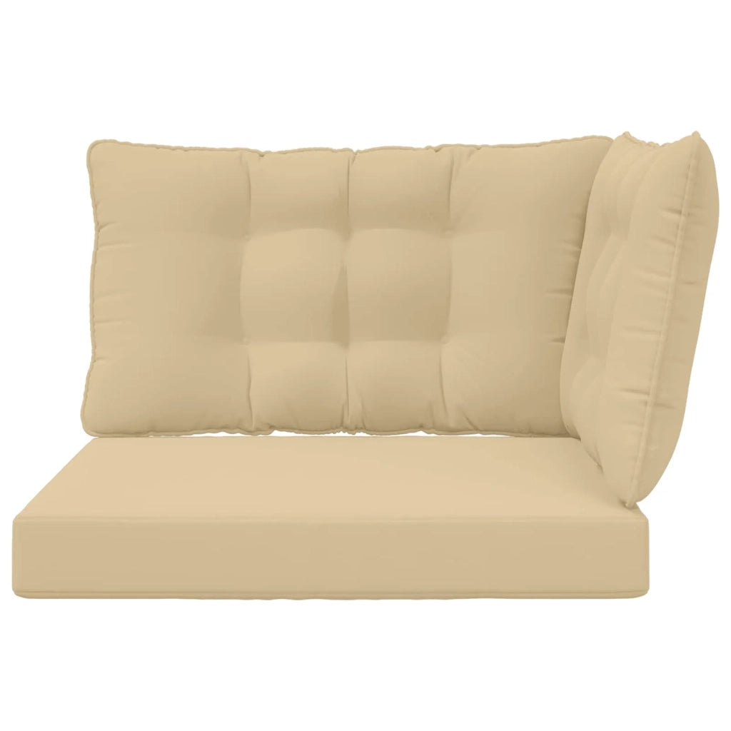 Cuscino per divano da esterno 3 pcs Beige Poliestere 900917
