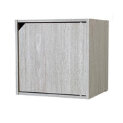 Cubetto con anta impilabile cemento cm 35x29x35h