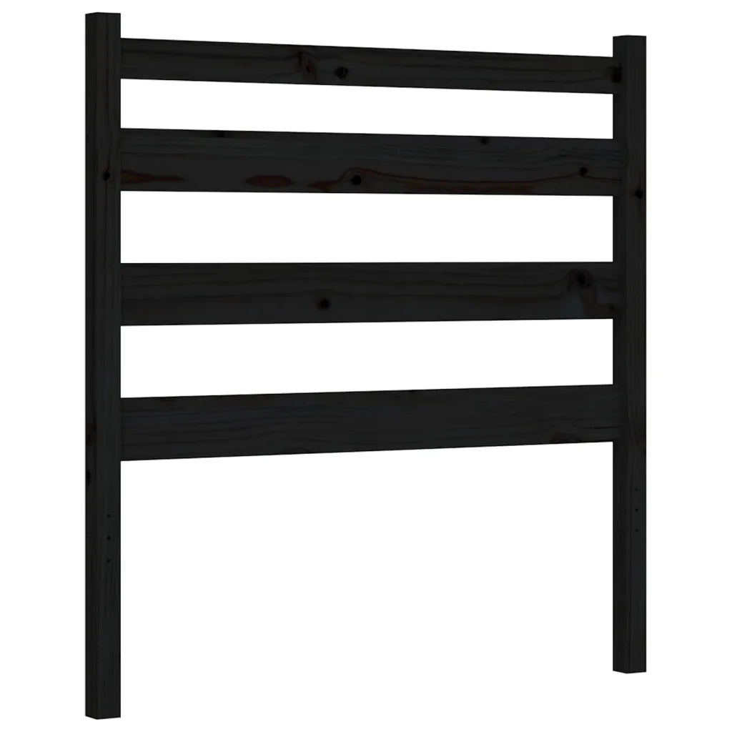 Giroletto con Testiera Nero Small Single in Legno Massello 3192000