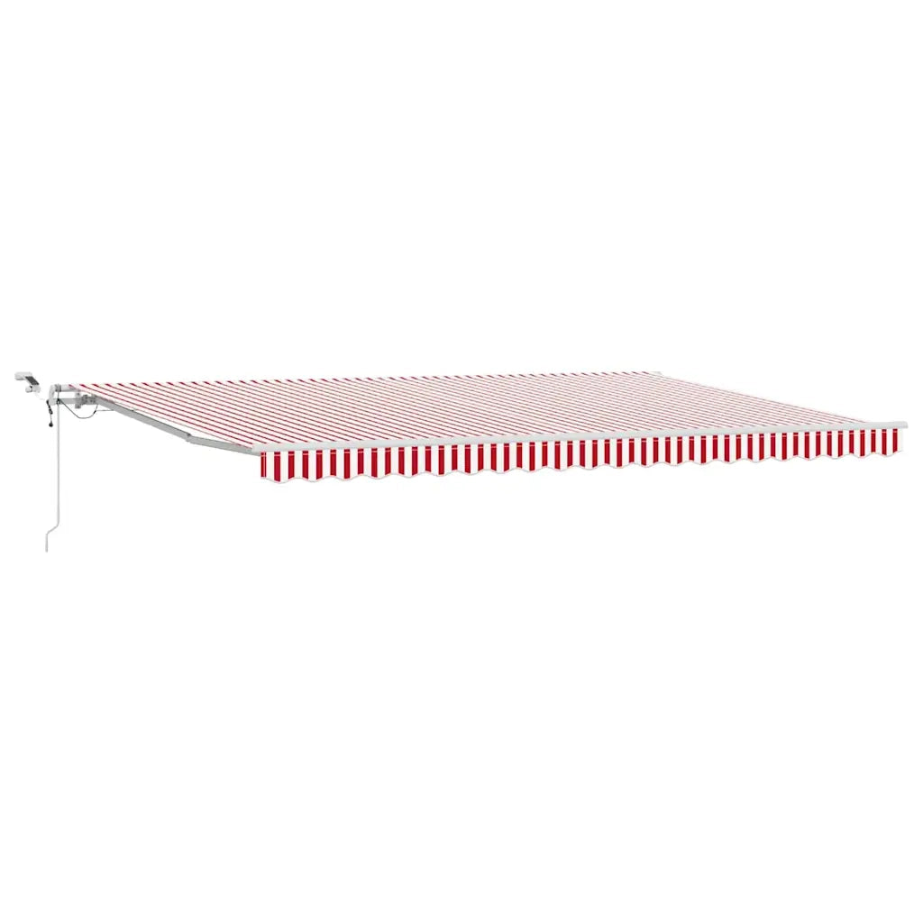 Tenda Retrattile Rosso e Bianco 500 × 300 cm 3331264