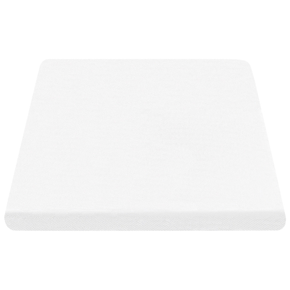 Coprimaterasso in schiuma bianco 90 x 200 cm comfort morbidezza