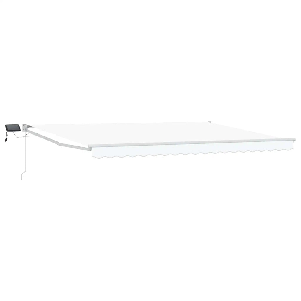 Tenda retrattile manuale con LED Bianco 4 × 3 m 3419298