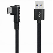 Trade Shop - Cavo Ricarica Micro Usb 90° Per Smartphone Cavetto Dati 1 Mt F-s025 Maxtech -