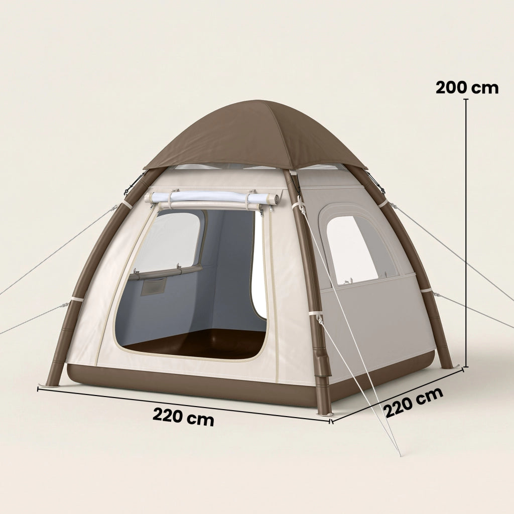 Tenda gonfiabile 3 persone ¨C Minimal ¨C Verde, mesh, con pompa