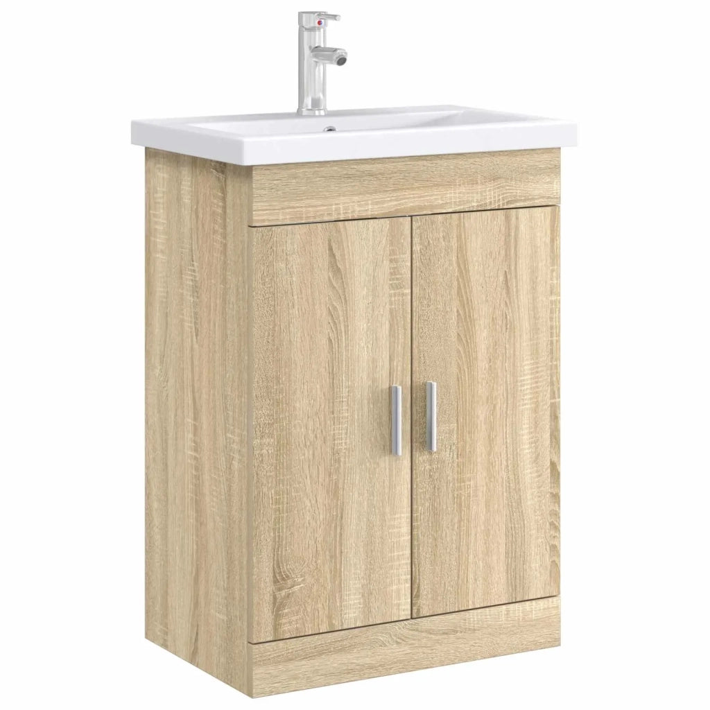 Mobiletto da Bagno Sotto Lavabo Rovere Sonoma 890690