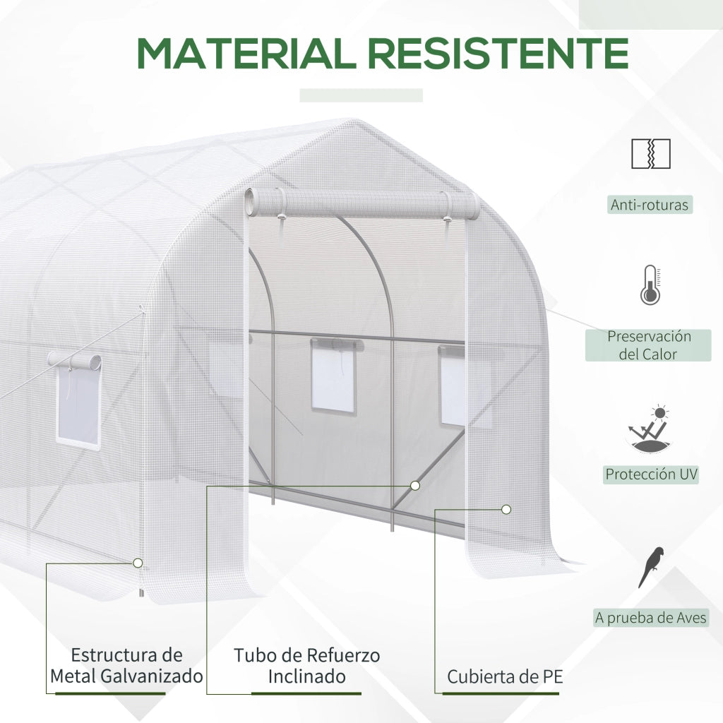 Serra da giardino 4x2x2 m ¨C Minimal ¨C Bianco