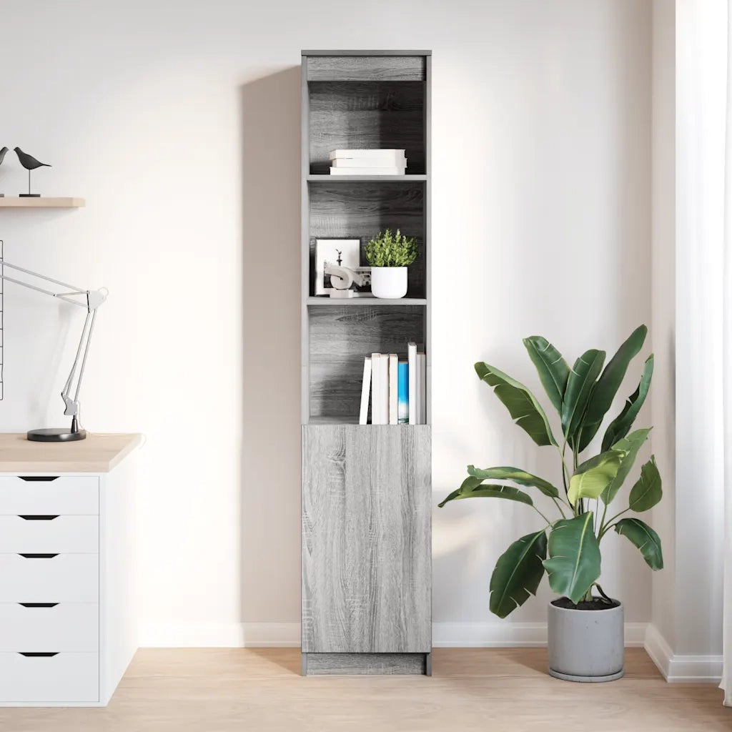 Credenza Grigio Sonoma 37,5x35x180 cm in Legno Multistrato 861675
