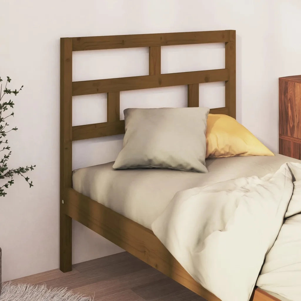 Testiera | Testata per Letto ambra 96x4x100 cm in Legno Massello di Pino
