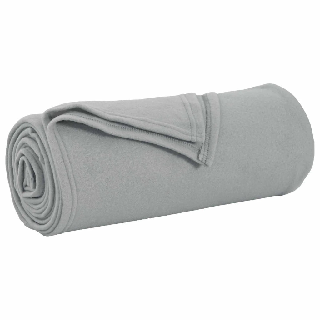 Coperte da Pile 6 pz Grigio 240 x 220 cm Panno