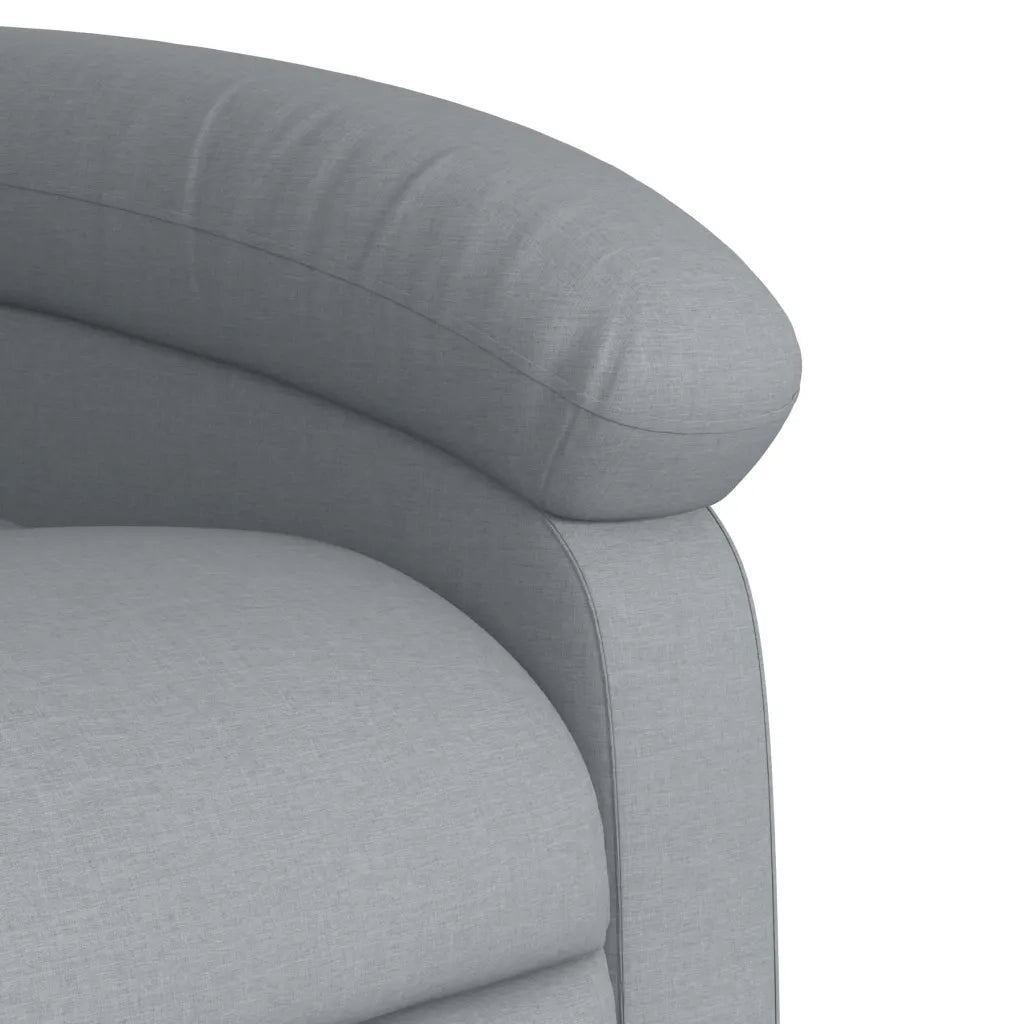 Poltrona reclinabile in Tessuto Grigio Chiaro 3205804