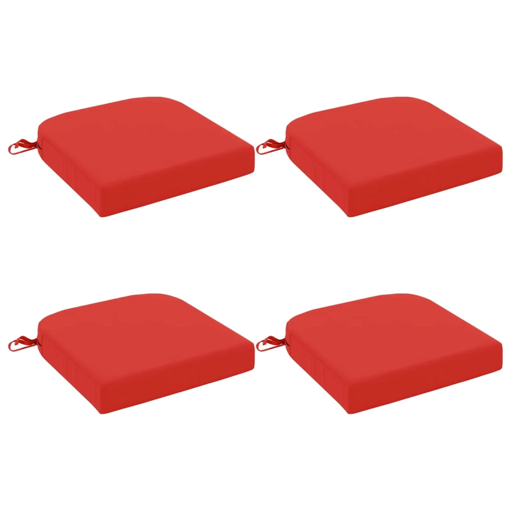 Cuscini per sedile a 4 pezzi SOEST 4 pcs 100% Poliestere Rosso 945216