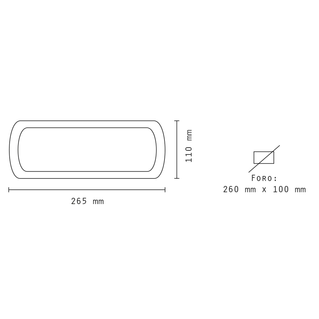 Lampada led di emergenza 3w luce fredda 6500K