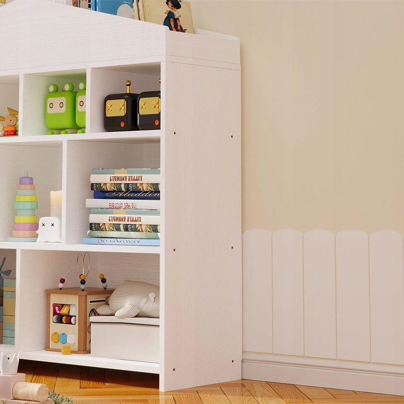 Scaffale bianco per bambini per giocattoli, libri, accessori, organizer, 9 scomparti