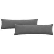 Cuscini da Divano 2 pz | Cuscini per sedie Grigio scuro 145 x 40 cm Tessuto