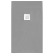Piatto doccia rettangolare 70x160 cm effetto pietra marmoresina STONE grigio cemento FRANCIA