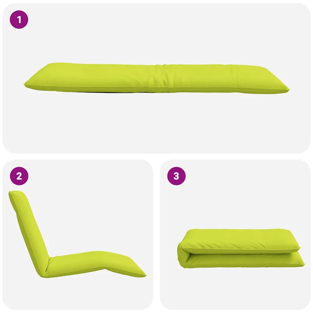 Sdraio da giardino | Lettino Pieghevole Verde 175x54x8,5 cm in Tessuto Oxford