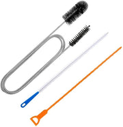 Kit di pulizia per scarichi 3 pezzi - Spazzola per scarichi in acciaio inossidabile - Stopper per scarichi in plastica - Spazzola per pulizia riutilizzabile - Rimozione efficace della ostruzione - Pulitore per scarichi