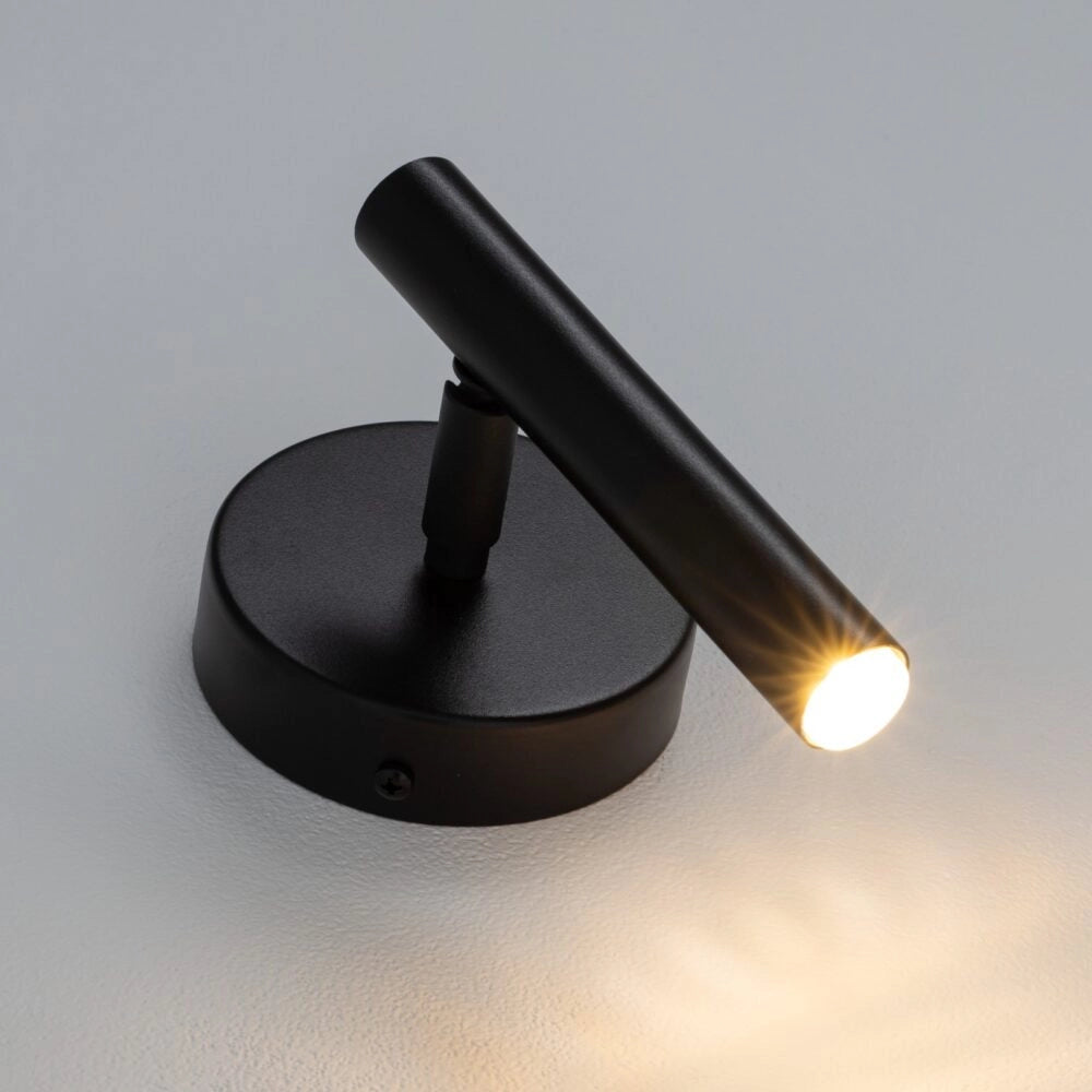 Applique moderna nera orientabile Sopel G9 3W Sigma