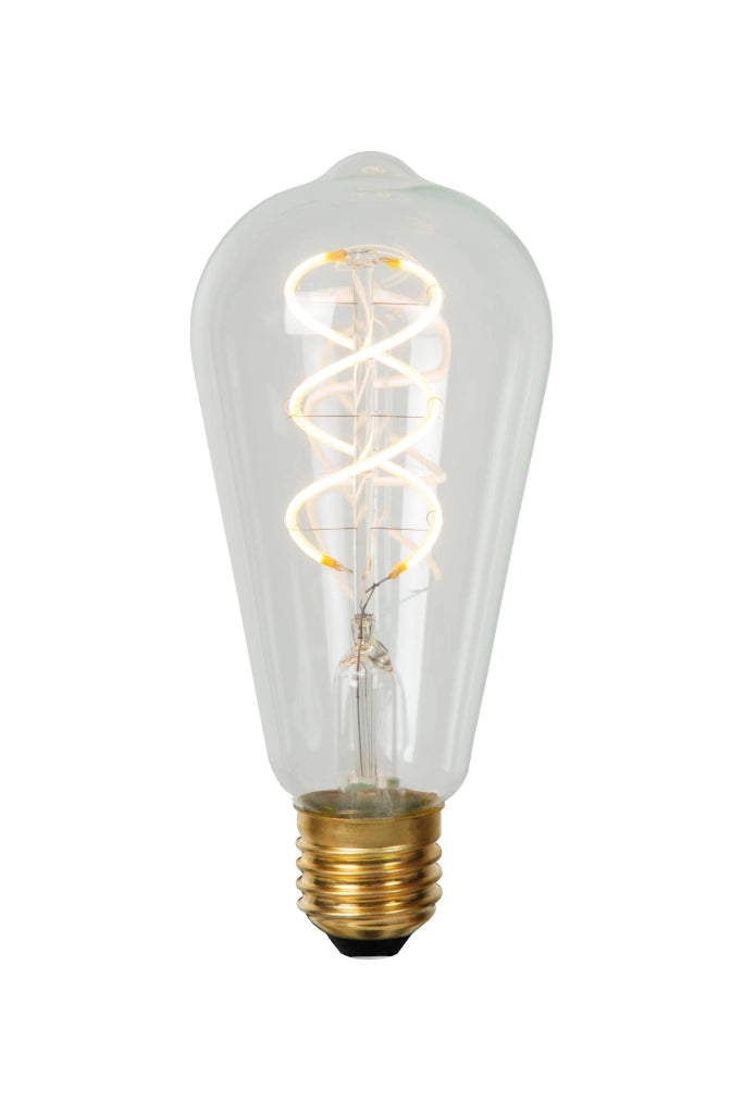 Lampadina LED filamento E27 ovale trasparente Lucide