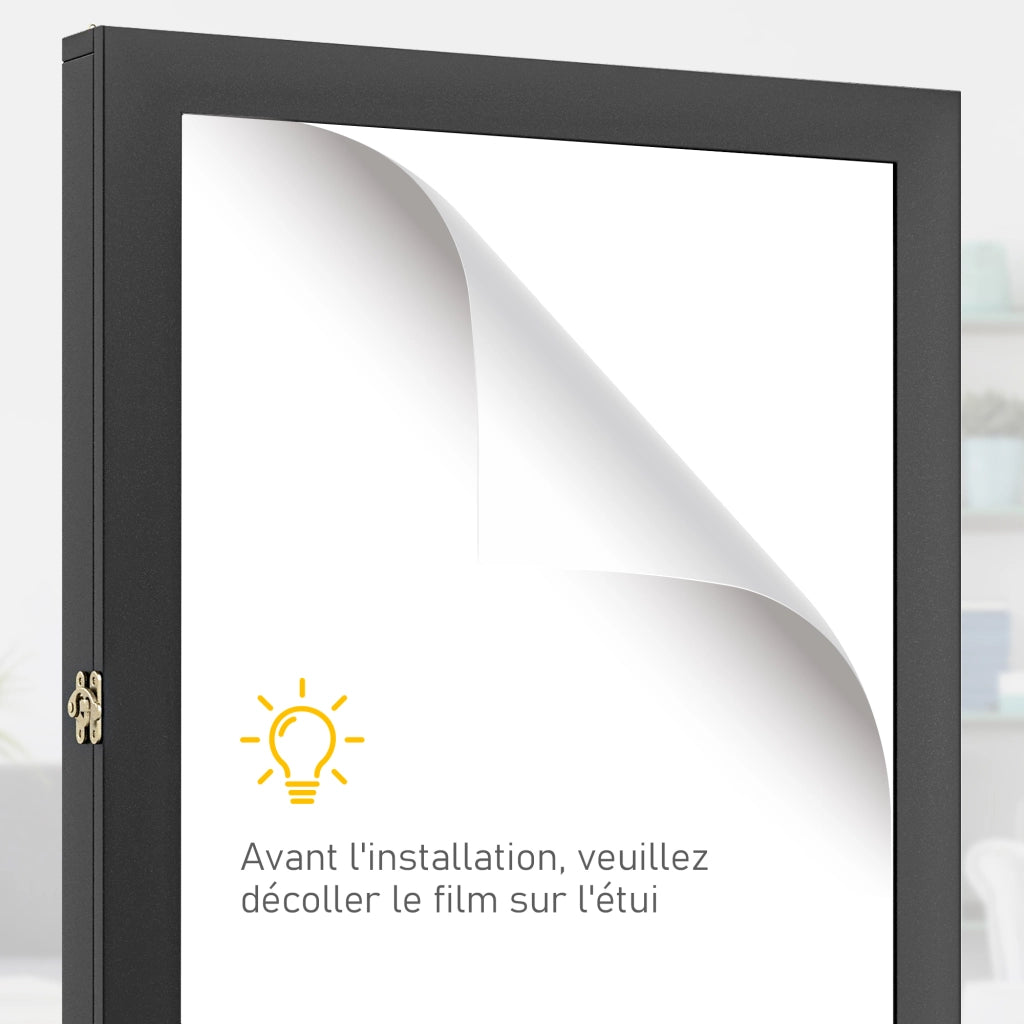Cornice T con interno in feltro ¨C Minimal ¨C nero 71x6,5x89 cm