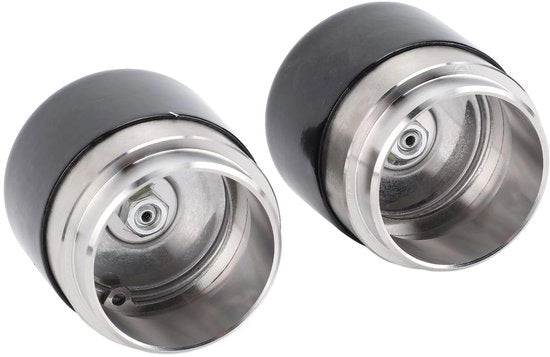 Protezione per Naaf 45mm in Acciaio Inox - 2 Pezzi - Protezione Migliorata - Con Doppio in Gomma - Adatto per Rimorchi - Molteplici Applicazioni - Protezione per Sospensioni