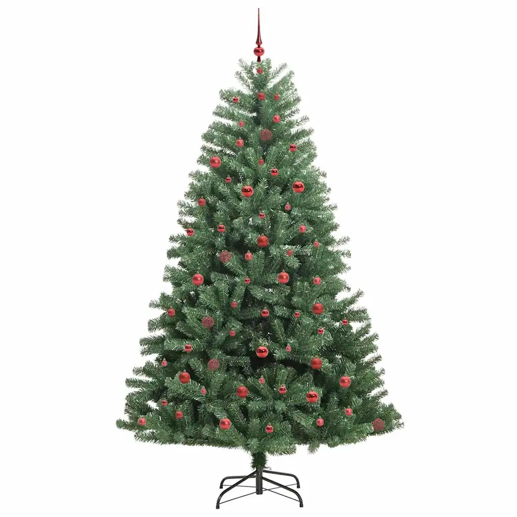 Albero di Natale Artificiale con Rami Pieghevoli Verde 240 cm