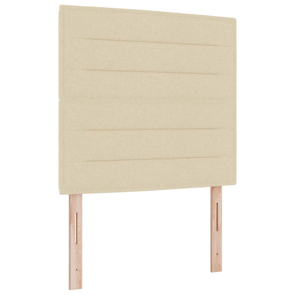 Letto box spring con materasso Crema 100 x 200 cm Tessuto 3454801
