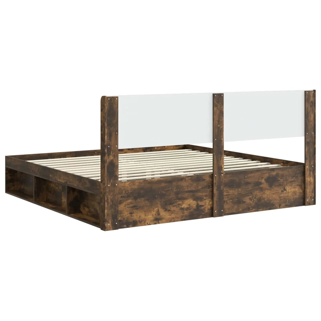 Letto da camera | Struttura del letto con stoccaggio e testata 3 pcs