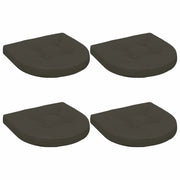 Cuscini per Sedia in 4 Pezzi 4 pz 100% Poliestere Antracite 945319