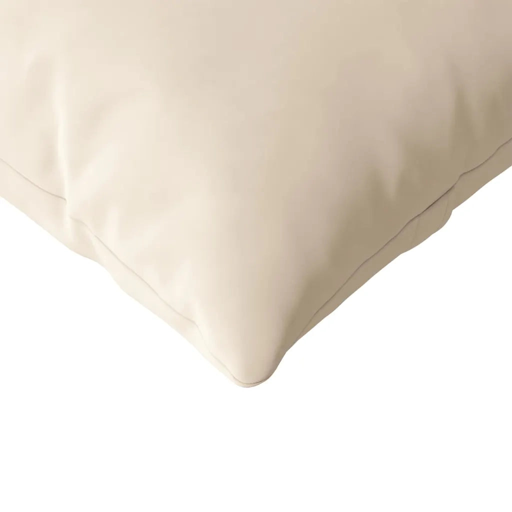 Cuscini da Divano 2 pz-Set di 2 Cuscini per Sofa Beige 200 x 40 cm Tessuto