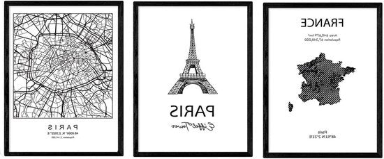 Carta della città di Parigi - A4 - Paesaggi monumentali