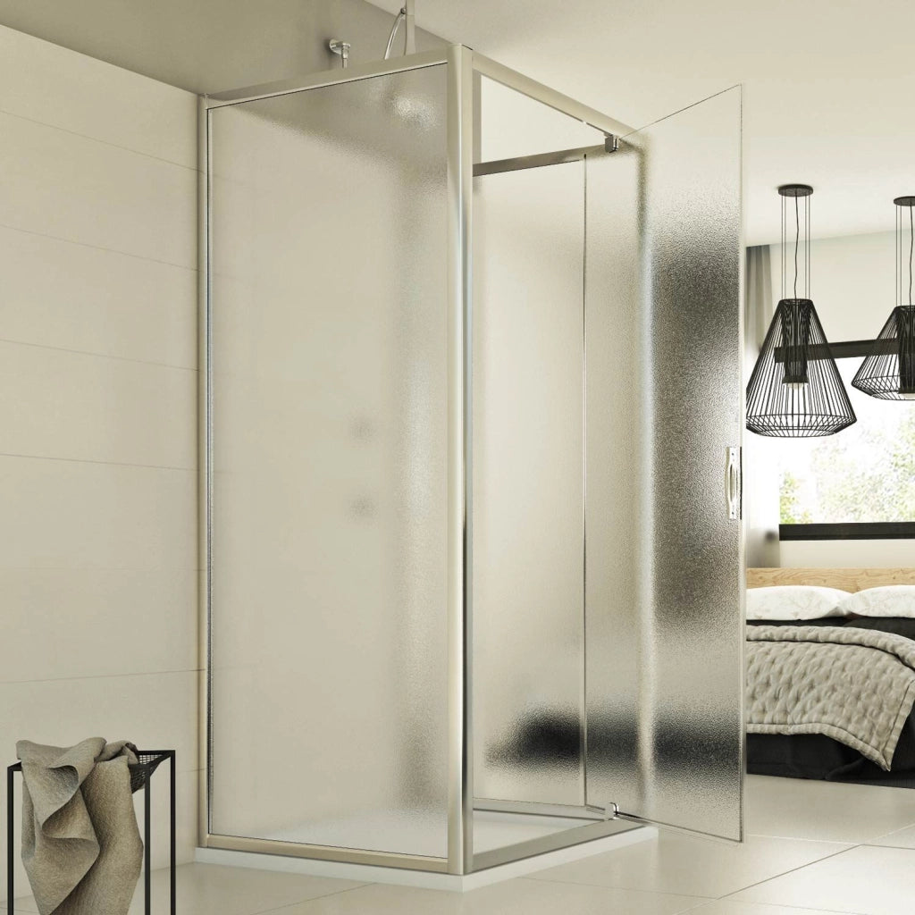 Box Doccia 3 lati 70x80x70 AP. 80 CM H198 stampato C mod. Cristal TRIO 1 Anta