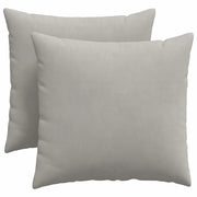 Cuscini da Divano 2 pz | Cuscini per sedie Grigio chiaro 45 x 45 cm Tessuto
