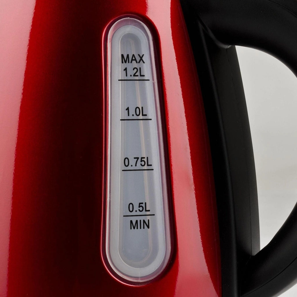 Girmi BL3202 Bollitore Elettrico Cordless 1.2 L 1630 W Corpo in Metallo Base Rotante 360° colore Rosso