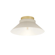 Plafoniera Minimal Moharras Legno Marrone 1 Luce E27