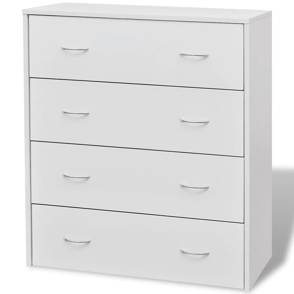 Credenza con 4 Cassetti-Buffet 60x30,5x71 cm Bianca
