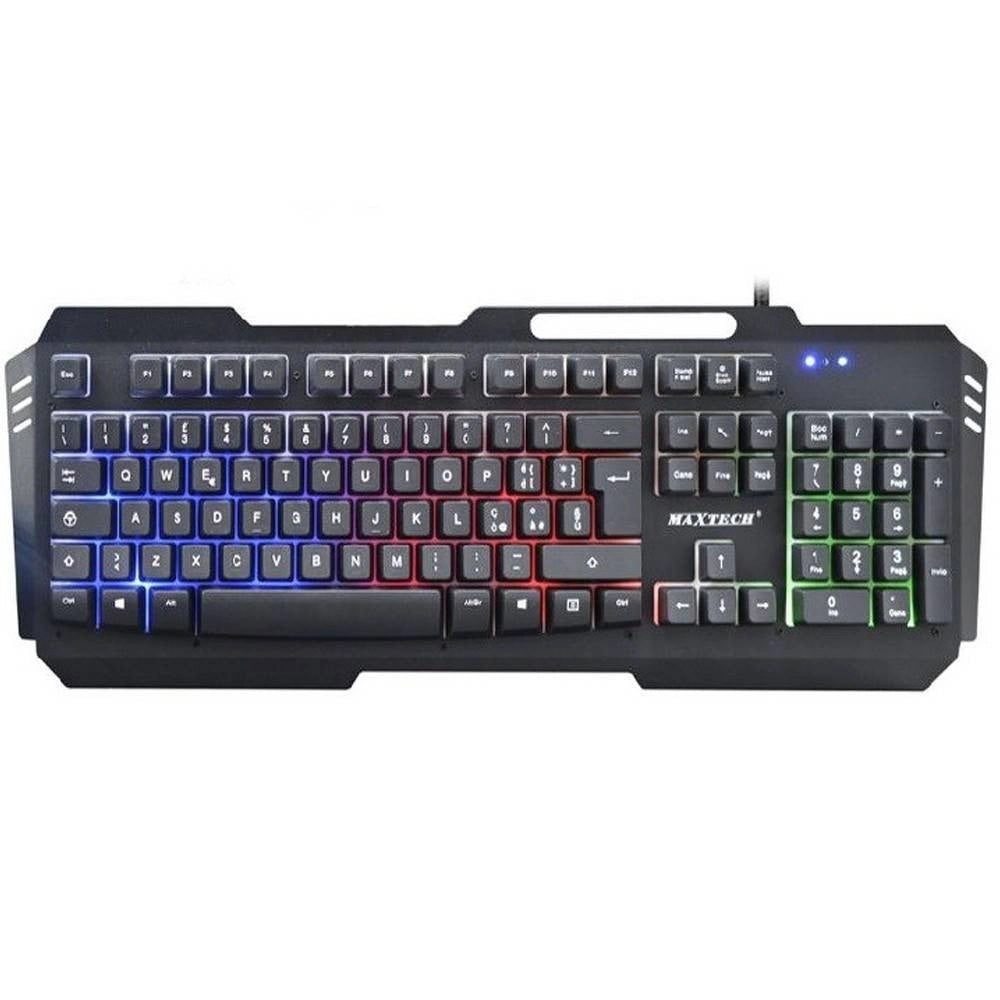 Trade Shop - Tastiera Gaming Con Filo Retroilluminato Led Rgb Layout Italiano Pc Ek-rgb01 -