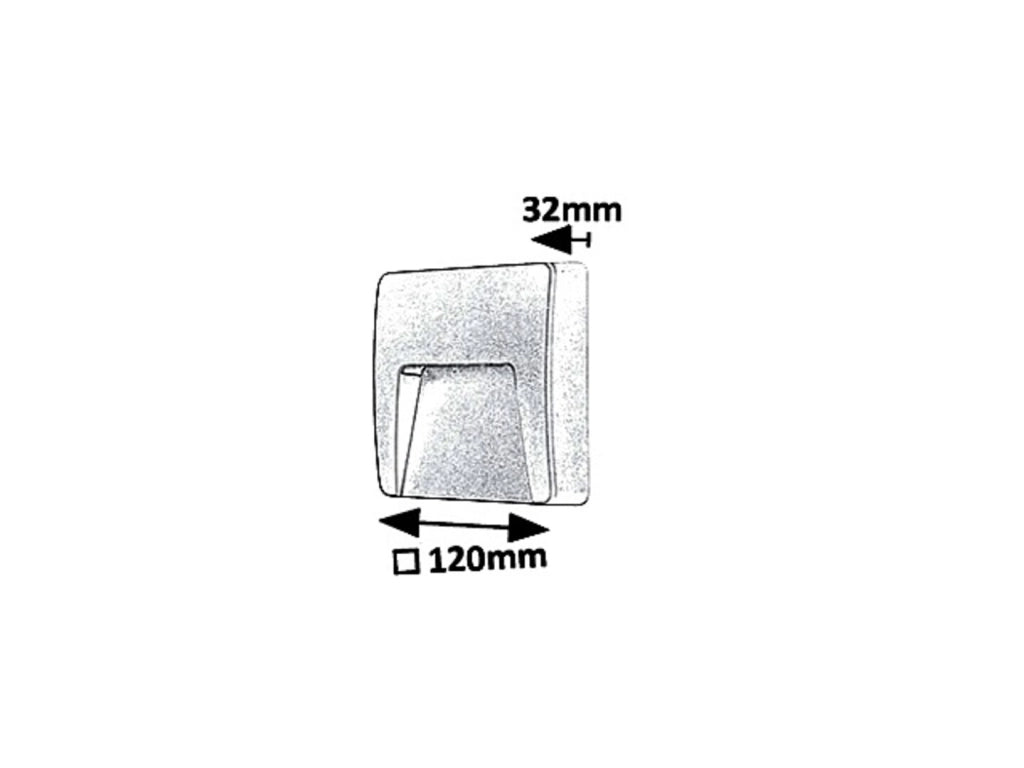 Applique esterno LED 3W bianca IP65 Rabalux Trento
