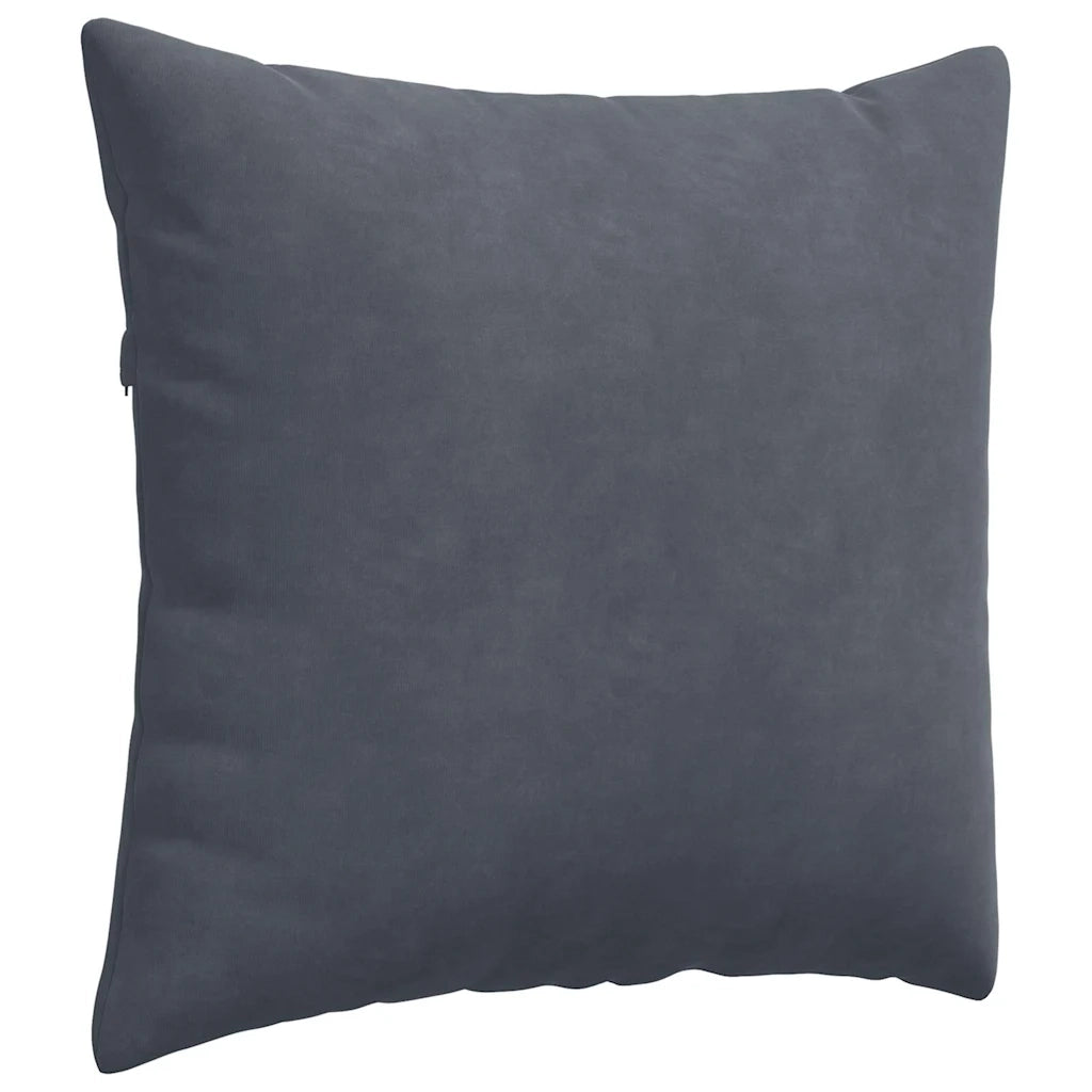 Cuscini da Divano 2 pz-Set di 2 Cuscini per Sofa Grigio scuro 50 x 50 cm 132783
