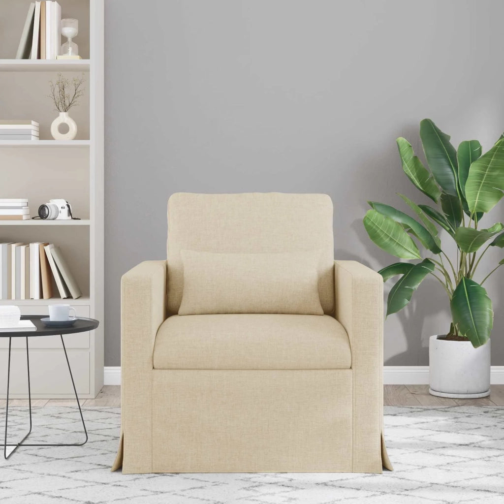 Divano Crema 78 x 78 x 80 cm Tessuto 42024353