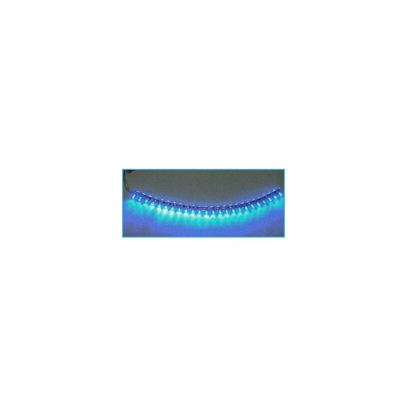 Striscia Strip Led 24cm 24 LED F5 Flessibile Blue Blu 12V