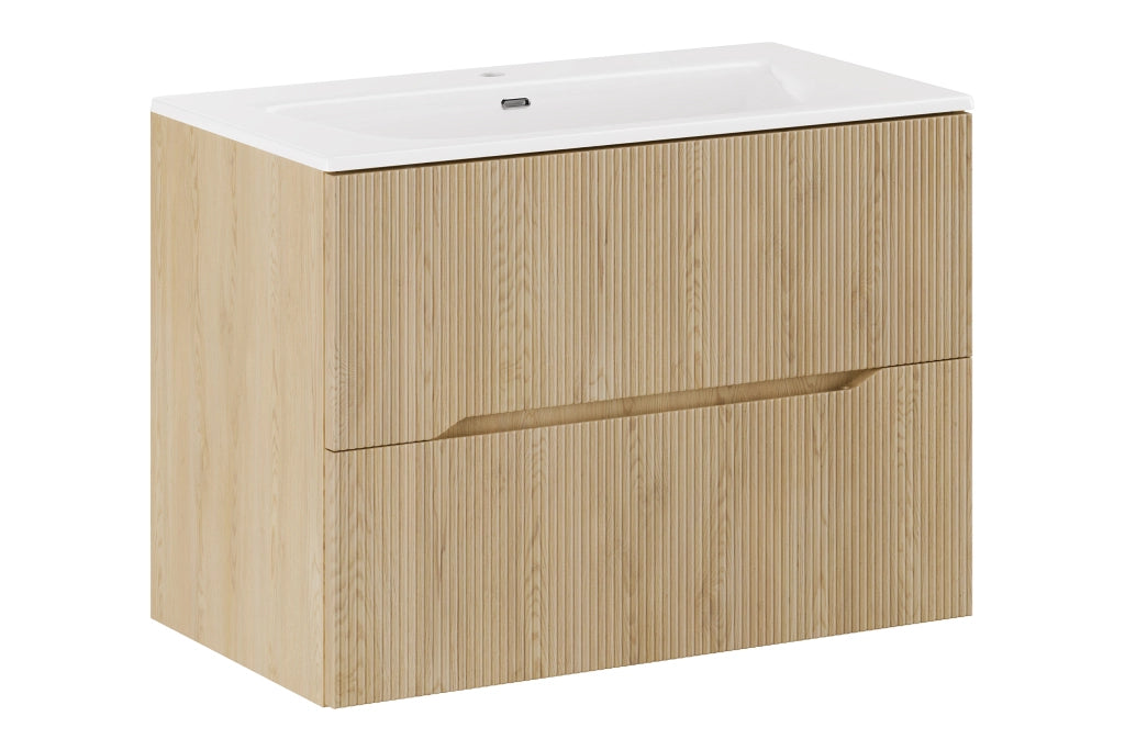 Set mobili bagno 80 cm con lavabo per mobile SKY Nordic Cremona 80 cm