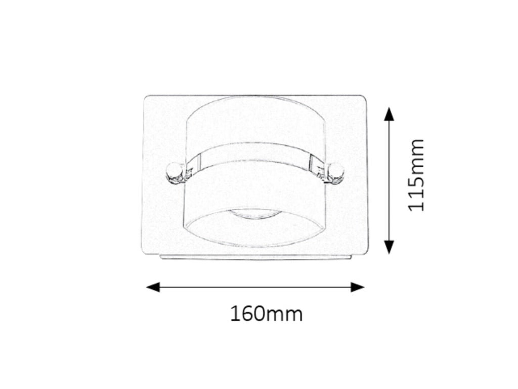 Applique bagno LED 5W cromo IP44 Tony 5489 Rabalux