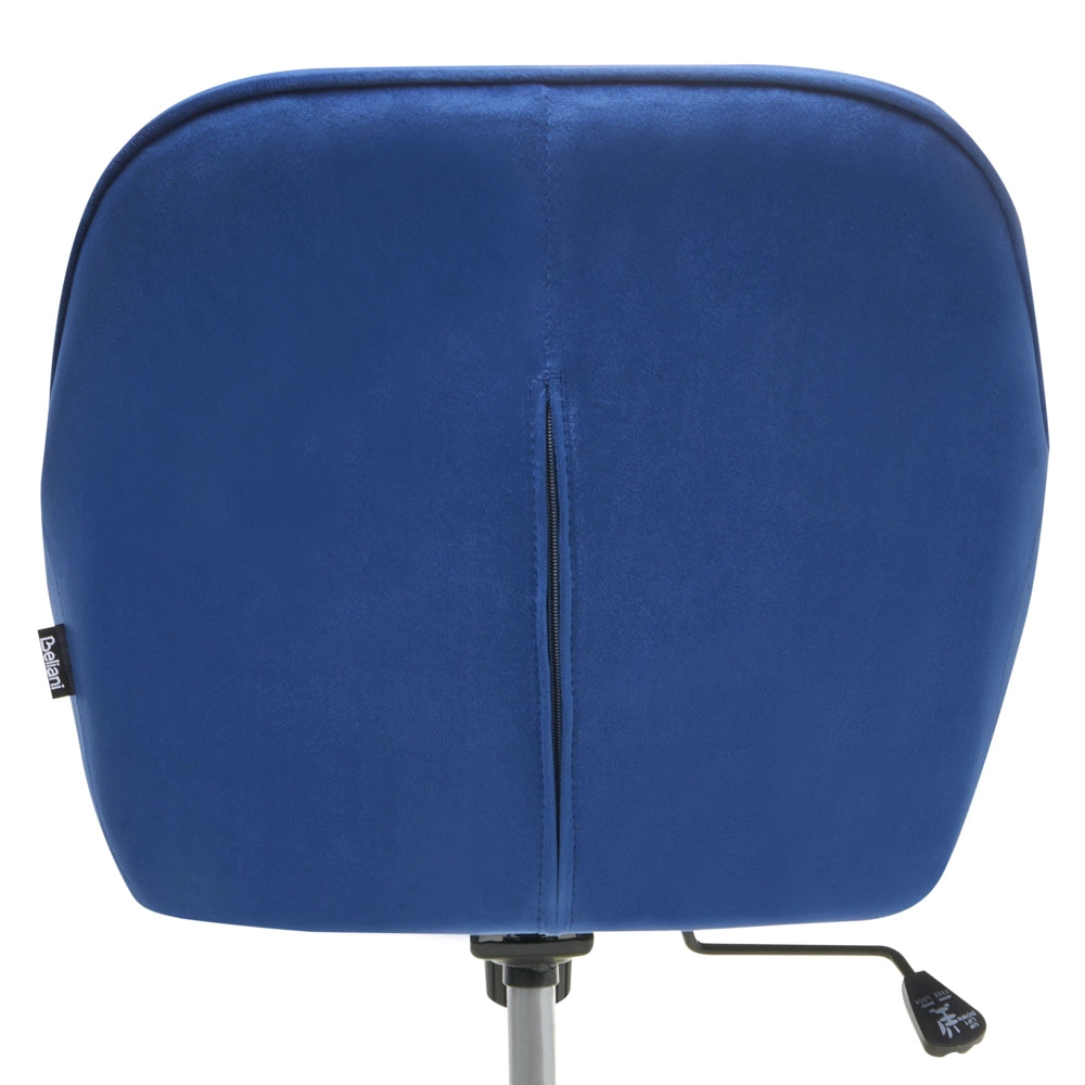 Sedia da ufficio in velluto blu marino Arredamento da ufficio elegante